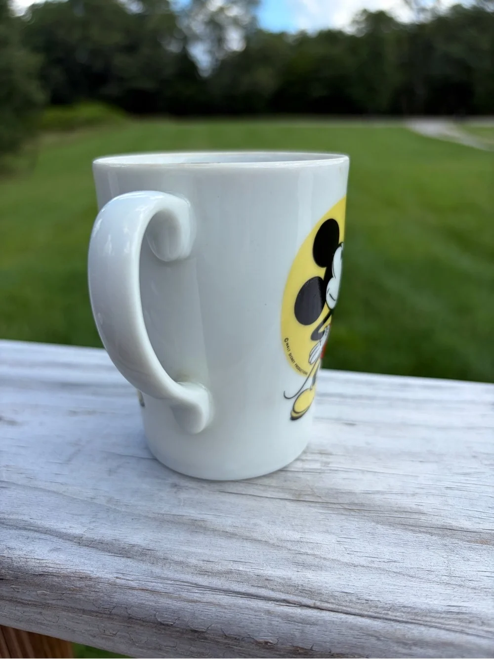 Vintage Mickey Mouse Coffee Mug Cup Made In Japan,  Walt Disney Productions